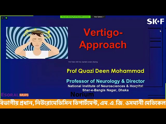 Approach to a Case of Vertigo