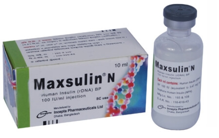 Maxsulin N 100IU Vial