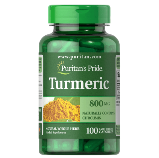 Puritan's Pride Turmeric Naturally Contains Curcumin