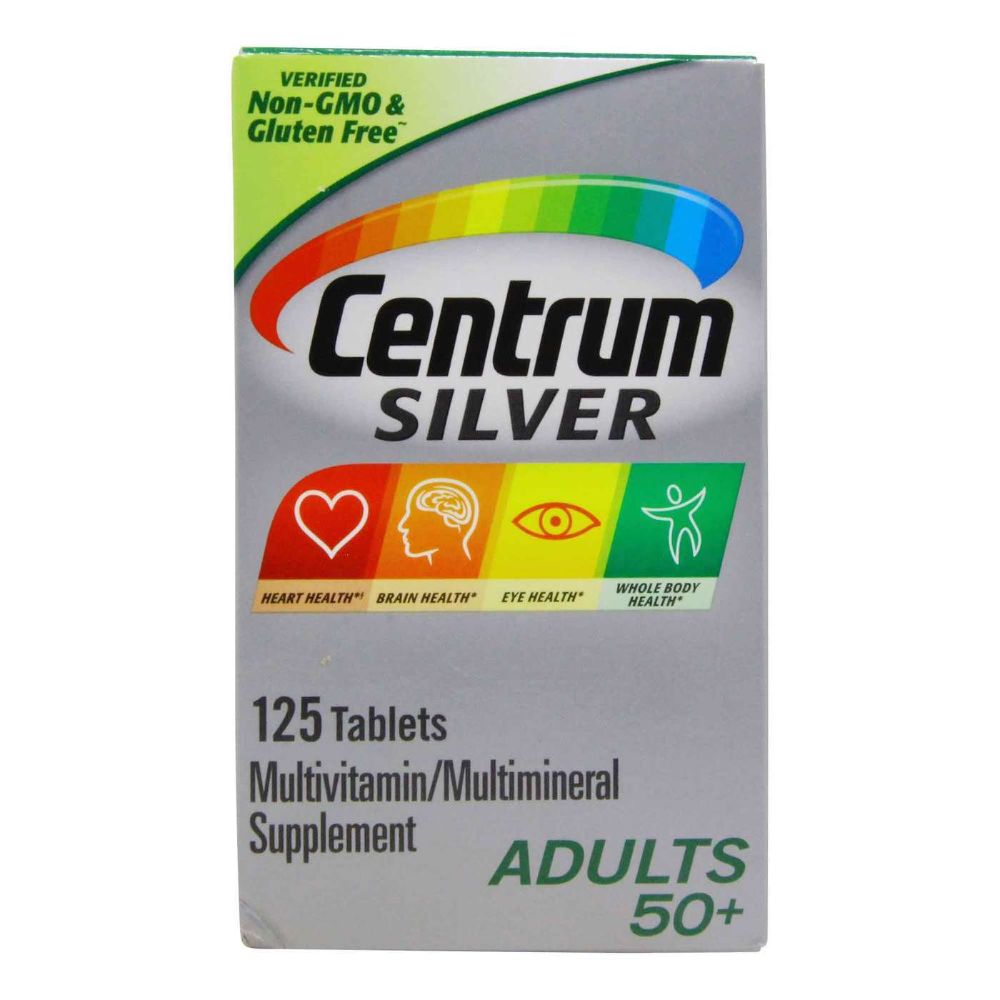 Centrum Silver Multivitamin For Adults 125 Tablets