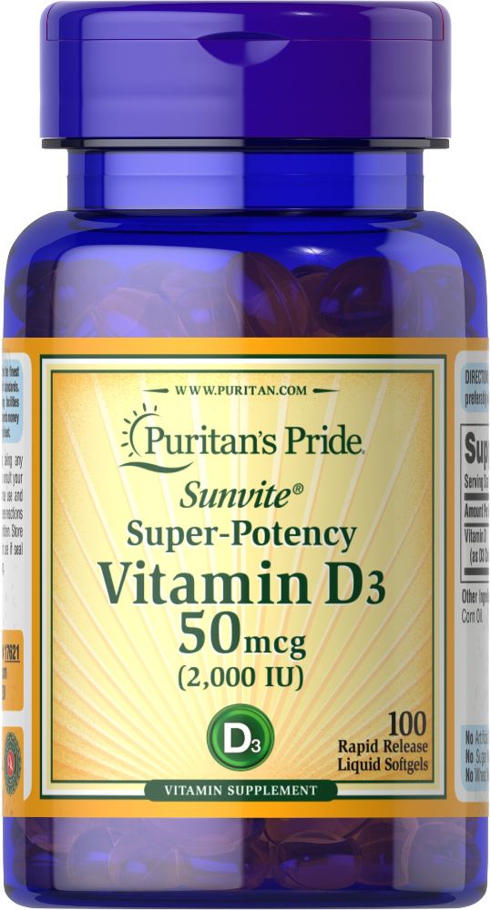 Puritan’s Pride Sunvite Super-Potency Vitamin D3