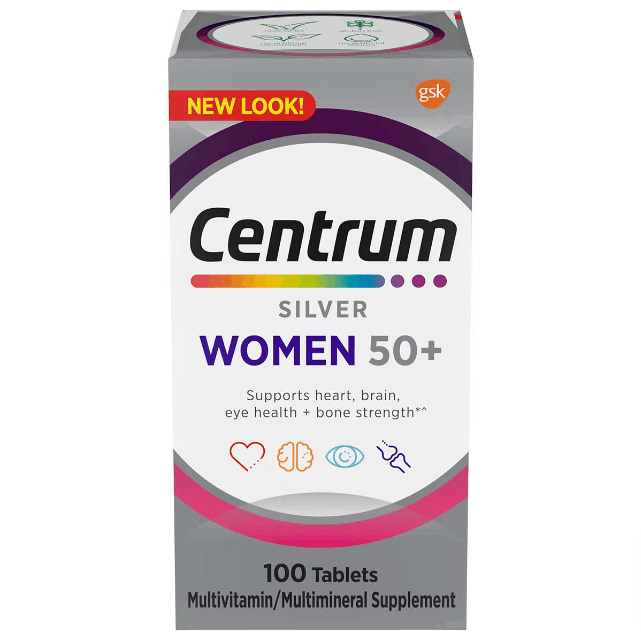 Centrum Silver Multivitamin For Women 100 Tablets