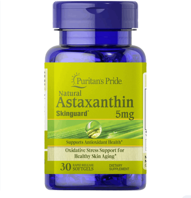 Puritan's Pride Astaxanthin Oxidative Stress Support For Healthy Skin Aging