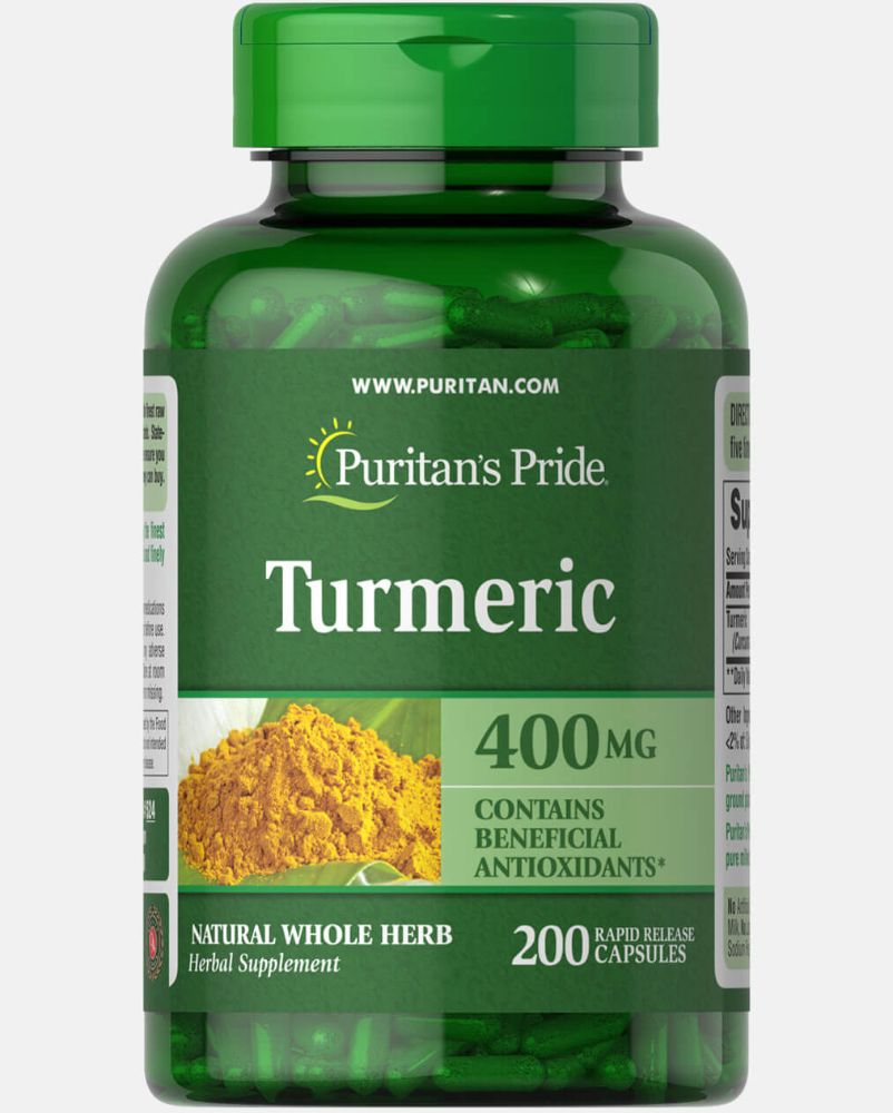 Puritan's Pride Turmeric Naturally Contains Curcumin