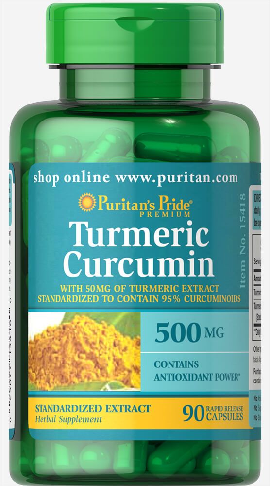 Puritan's Pride Turmeric Naturally Contains Curcumin