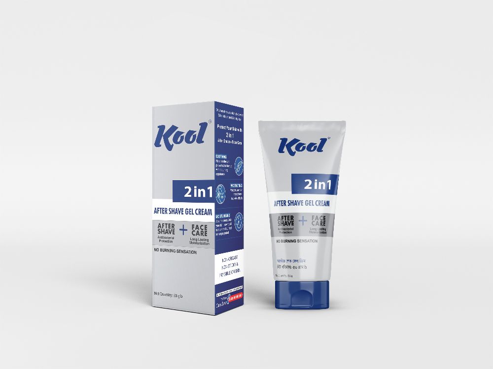 Kool 2 in 1 After Shave Gel Cream 50gm