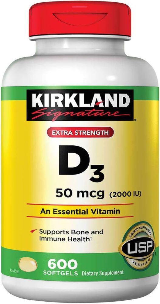 KIRKLAND Signature Extra Strength D3 50mcg 2000IU Supports Bone And Immune Health