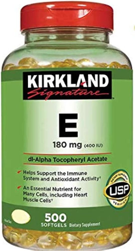 KIRKLAND Signature E 180mg 400IU Helps Supports The Immune System And Antioxidant Activity