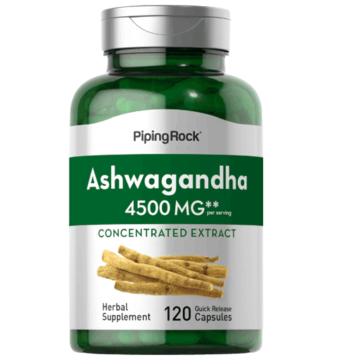 PipingRock Ashwagandha 4500mg | 120 Capsules